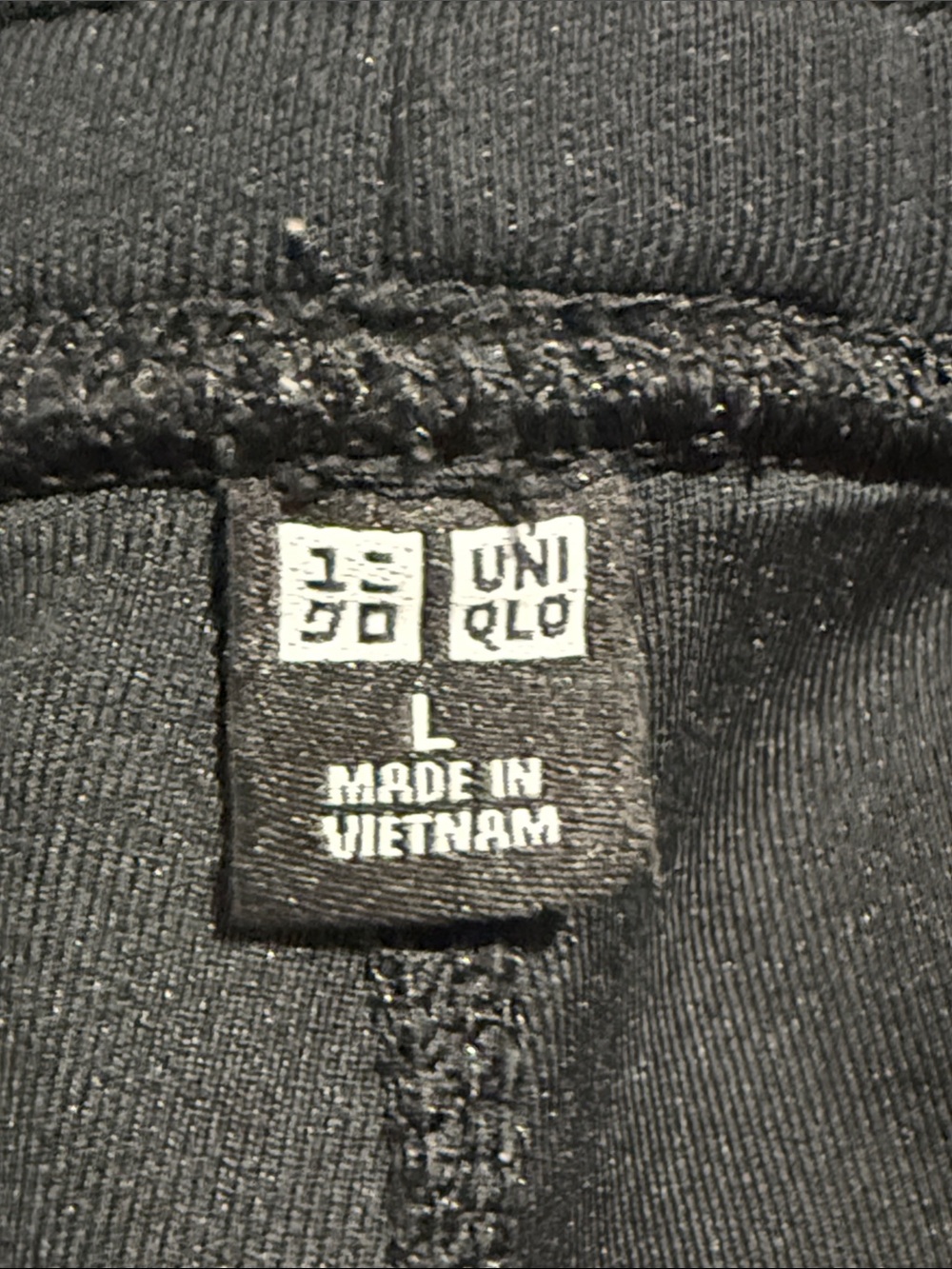 UNIQLO Sweatpants Mens XL Black Fleece Tapered Joggers Running Pants - Picture 2 of 7